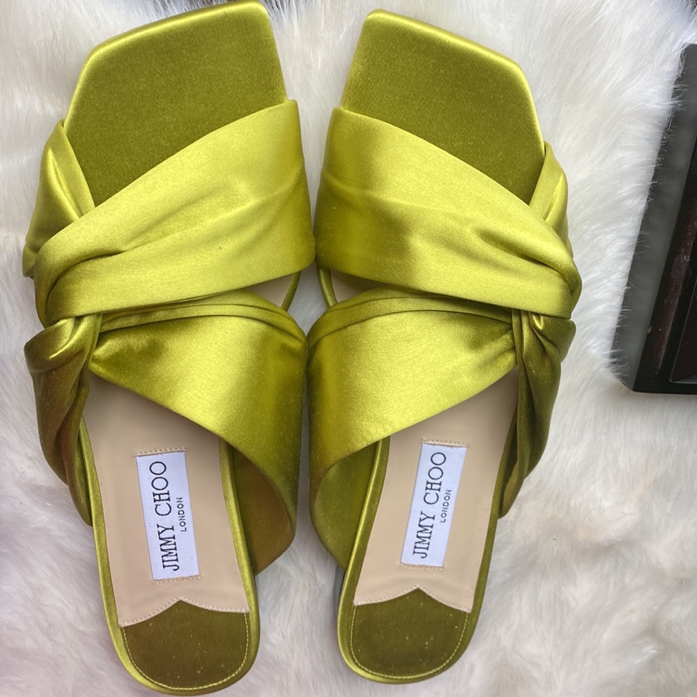 Jimmy Choo Flats Lime color - Picture 4 of 4